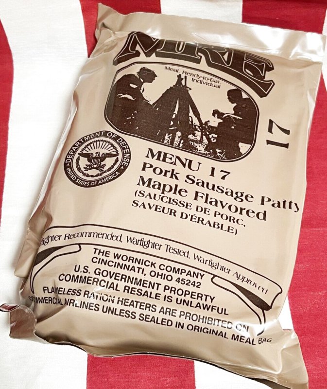 画像1: 米軍実物  2025年検【ワーニック】MREレーション/戦闘食　キャンプ 車中泊 (1)