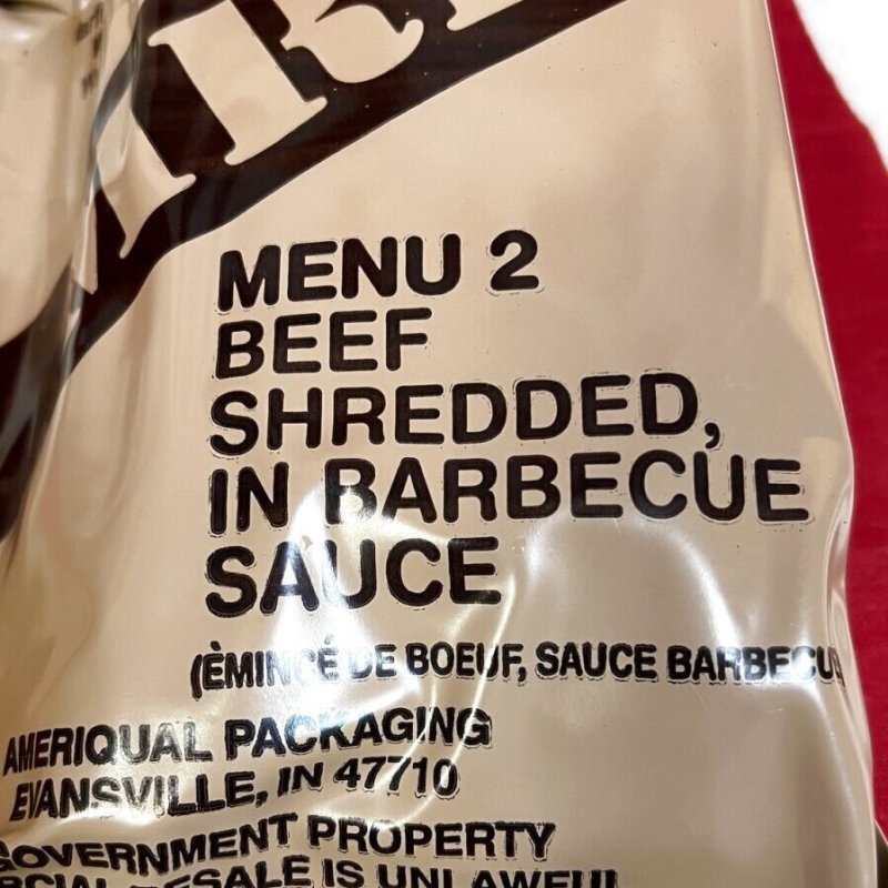 画像2: 米軍実物 2024年検【アメリカル】MREレーション/戦闘食 MENU-2 (2)