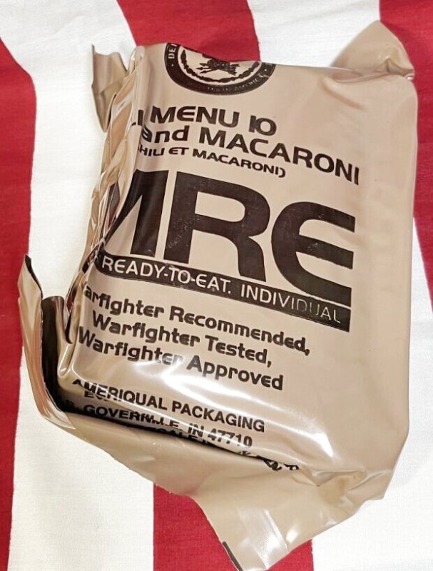 画像1: 米軍実物 2024年検【アメリカル】MREレーション/戦闘食 MENU-10 (1)