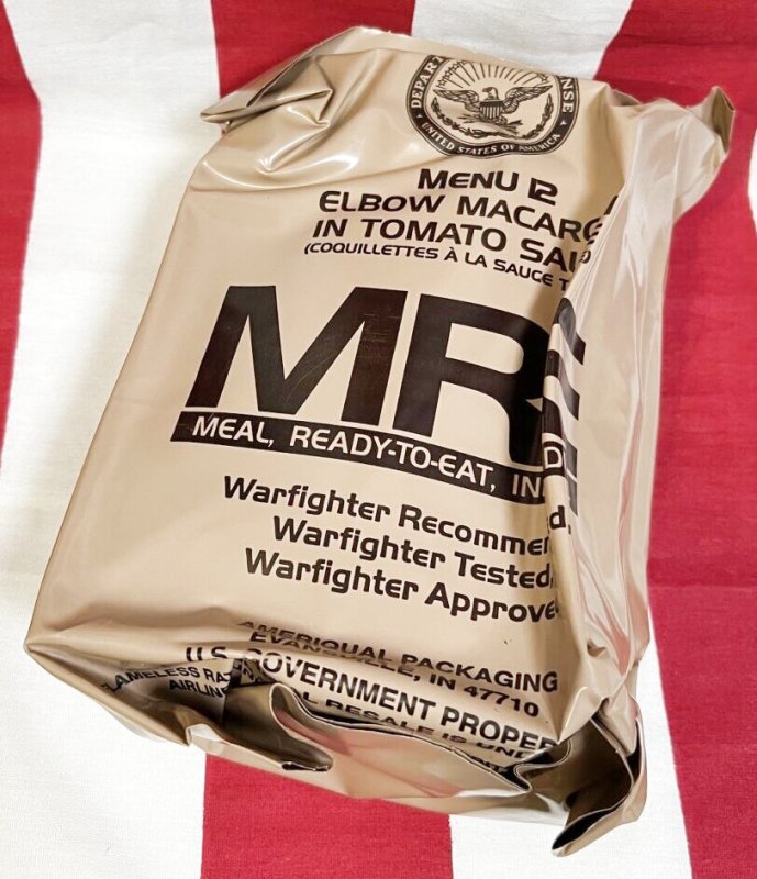 画像1: 米軍実物 2024年検【アメリカル】MREレーション/戦闘食 MENU-12 (1)