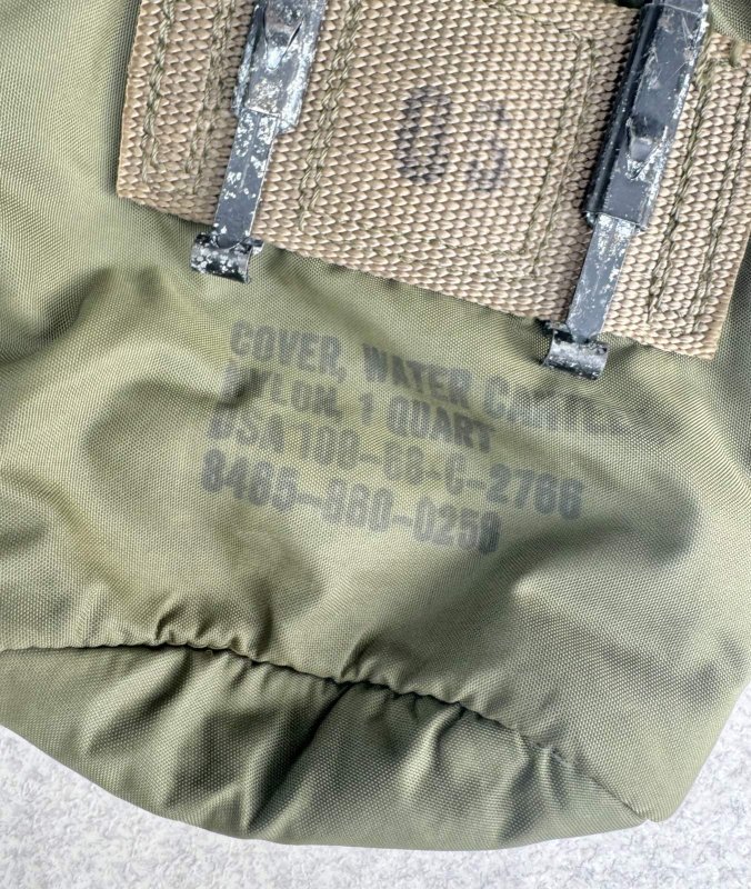 画像3: 米軍実物 ナム戦 キャンテティーン ポーチ　OD (3)