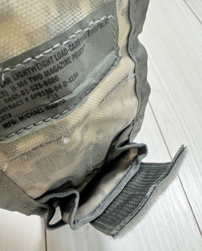 画像6: 米軍実物 MOLLE II M4 TWO マガジン ポーチ　ACU (6)