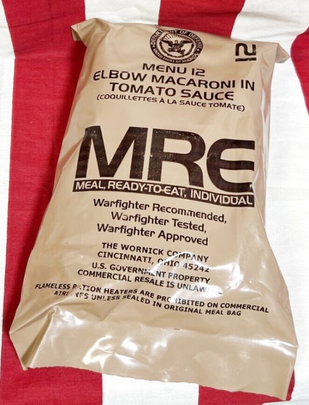 画像1: 米軍実物  【ワーニック】MREレーション/戦闘食　キャンプ 車中泊 (1)