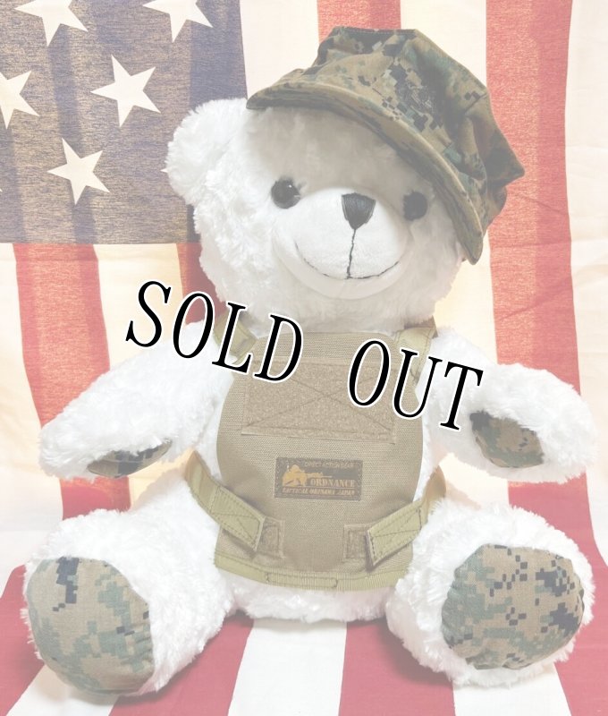画像1: 米軍放出品 USMC 海兵隊 ミリタリー オードナンスプレキャリ着用　ホワイトベアー　 (1)
