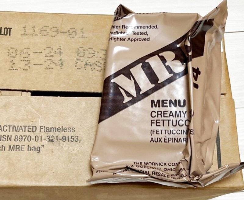 画像1: 米軍実物  2024年検 【ワーニック社】 MREレーション/戦闘食 MENU －14 (1)