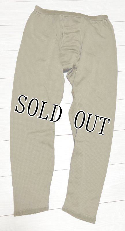 画像1: 米軍実物 BOTTOMS,GRID FLEECE　フリースパンツ　LARGE-REGULAR (1)