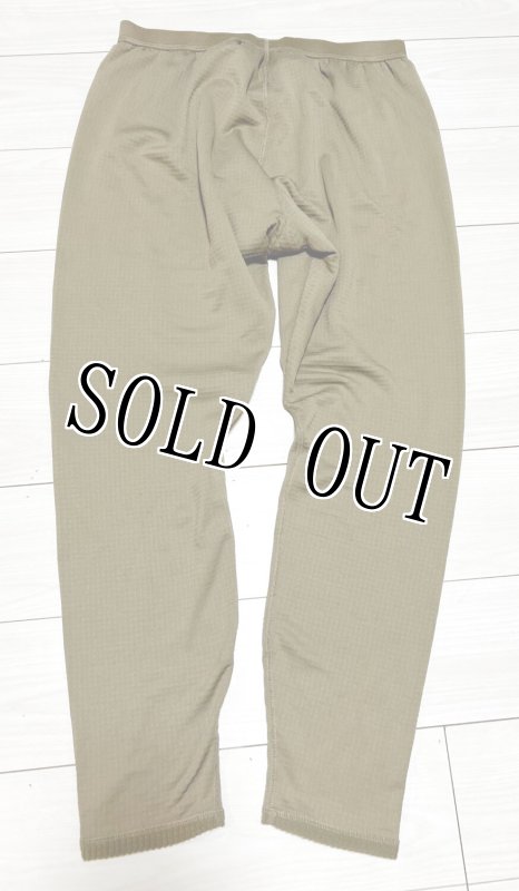 画像2: 米軍実物 BOTTOMS,GRID FLEECE　フリースパンツ　LARGE-REGULAR (2)