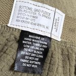 画像3: 米軍実物 BOTTOMS,GRID FLEECE　フリースパンツ　LARGE-REGULAR (3)
