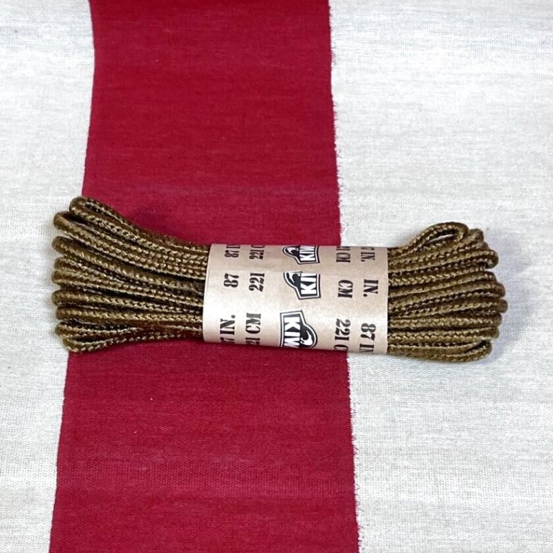 画像2: 米軍放出品  KIWI BOOT LACES　87IN　コヨーテ (2)
