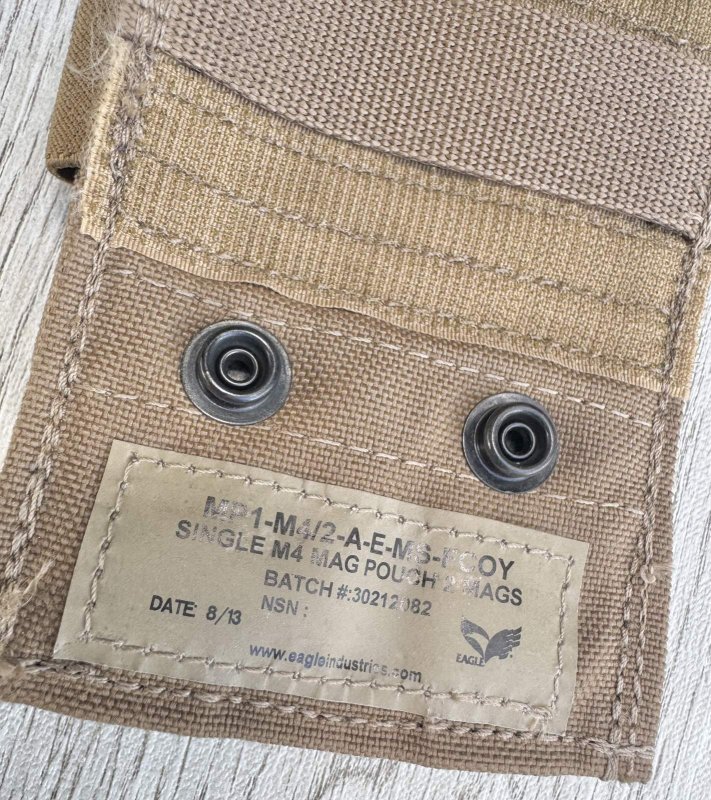 画像6: 米軍放出品 EAGLE M4 シングル マガジン ポーチ  MP1-M4/2-A-E-MS-FCOY  (6)