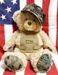 画像1: 米軍放出品 USMC 海兵隊 ミリタリー オードナンスプレキャリ着用ベアー　 (1)