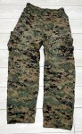 画像1: 海兵隊実物 USMC　ウッドマーパットパンツ　SMALL-SHORT (1)