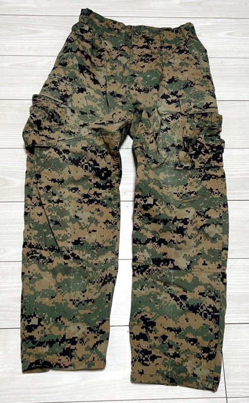 画像1: 海兵隊実物 USMC　ウッドマーパットパンツ　SMALL-SHORT (1)