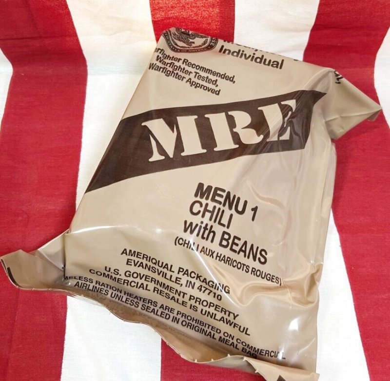 画像1: 米軍実物  2025年検 【アメリカル社】 MREレーション/戦闘食 MENU －1 (1)