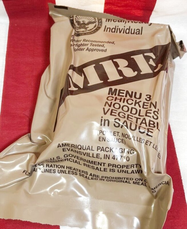 画像1: 米軍実物  2025年検 【アメリカル社】 MREレーション/戦闘食 MENU －3 (1)