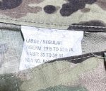 画像3: 米軍実物 スコーピオン マルチカム パンツ　LARGE-REGULAR (3)
