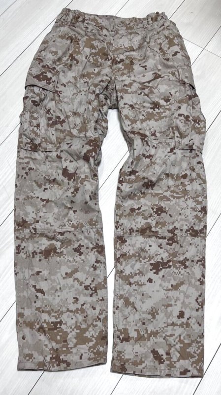 画像1: 米軍実物 USMC デザートマーパットパンツ　SMALL-SHORT (1)