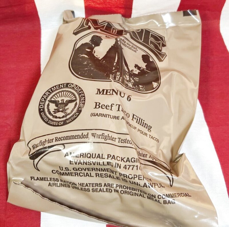 画像1: 米軍実物  2025年検 【アメリカル社】 MREレーション/戦闘食 MENU －6 (1)