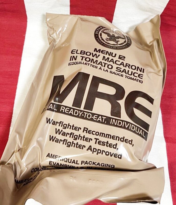 画像1: 米軍実物  2025年検 【アメリカル社】 MREレーション/戦闘食 MENU －12 (1)
