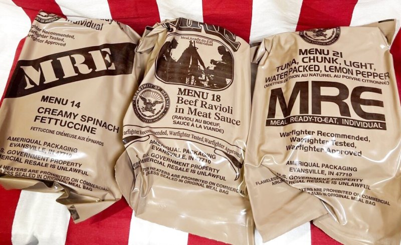 画像1: 米軍実物  2024年検 【アメリカル社】 MREレーション/戦闘食 3個セット (1)