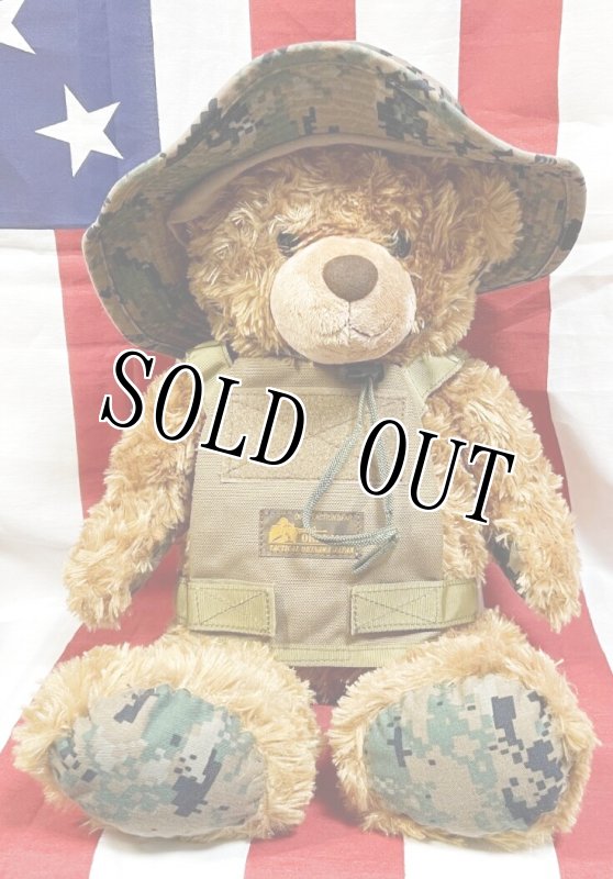 画像1: 米軍放出品 USMC 海兵隊 ミリタリー オードナンスプレキャリ着用ベアー　 (1)