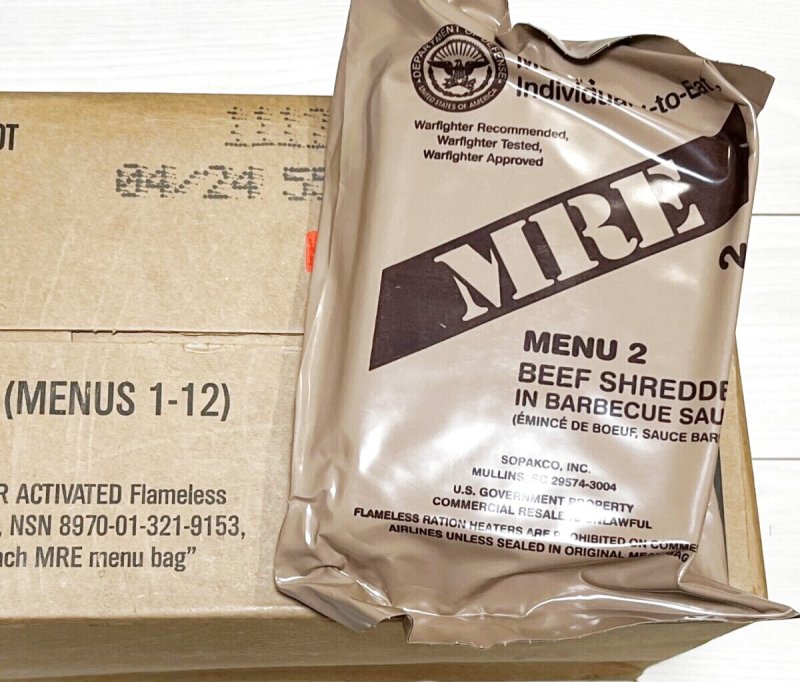 画像1: 米軍実物 2024年検【SOPAKCO】MREレーション/戦闘食 MENU-2 (1)