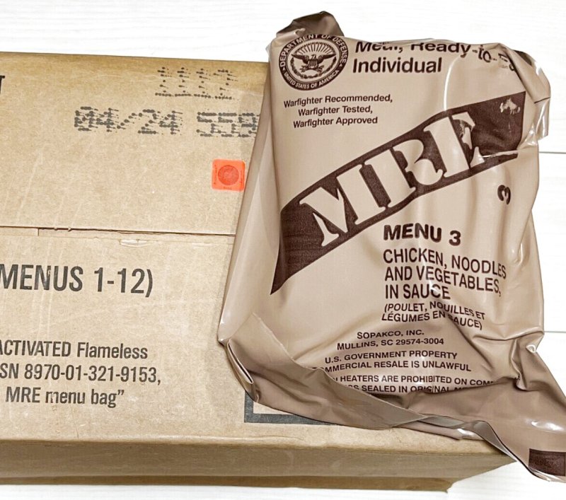 画像1: 米軍実物 2024年検【SOPAKCO】MREレーション/戦闘食 MENU-3 (1)