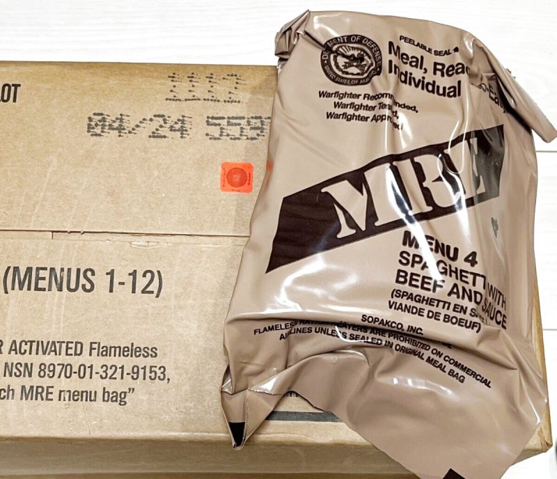 画像1: 米軍実物 2024年検【SOPAKCO】MREレーション/戦闘食 MENU-4 (1)