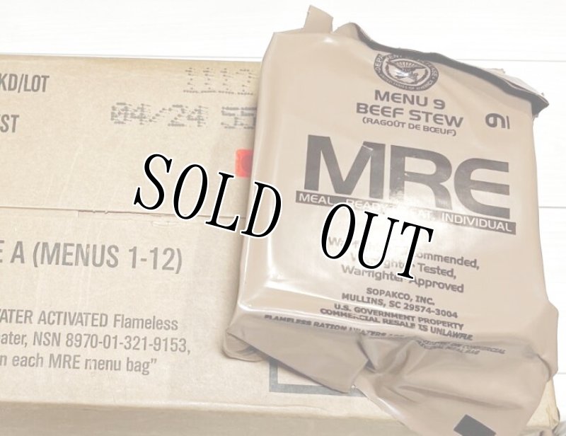 画像1: 米軍実物 2024年検【SOPAKCO】MREレーション/戦闘食 MENU-9 (1)