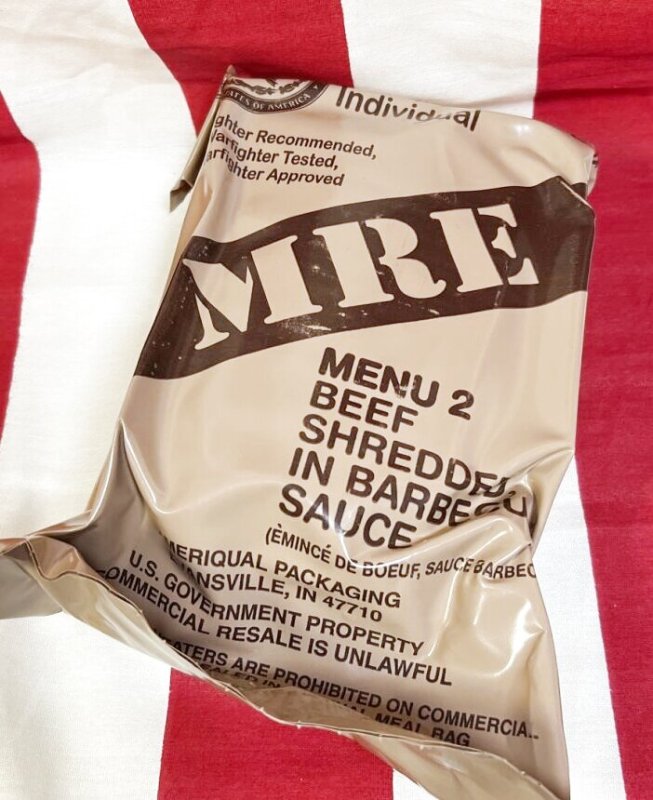 画像1: 米軍実物  2025年検 【アメリカル社】 MREレーション/戦闘食 MENU －2 (1)