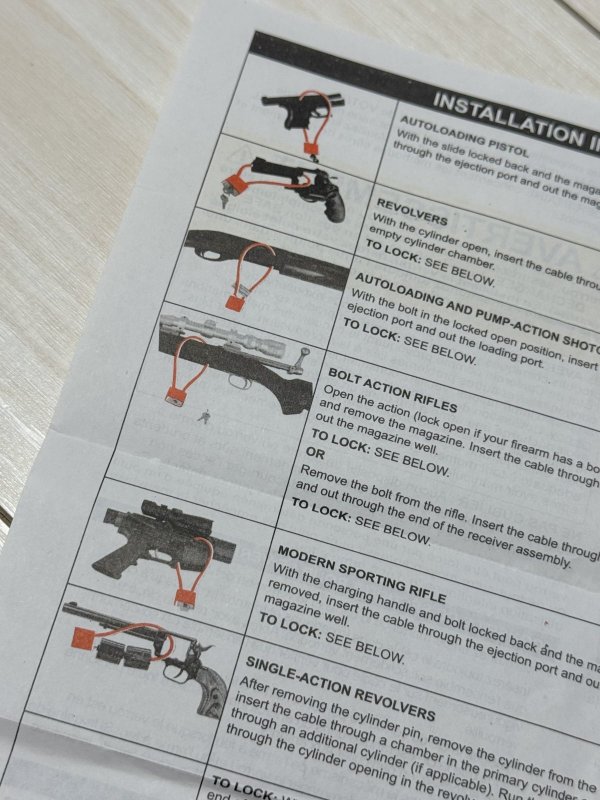 画像4: 米軍放出品 ケーブル ガンロック セキュリティーロック (4)
