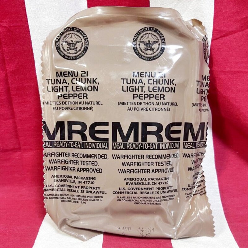 画像1: 米軍実物 2026年9月検【アメリカル】MREレーション/戦闘食  (1)