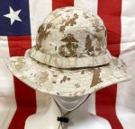 画像1: 米軍実物 デザートマーパットブーニーハット　LARGE (1)