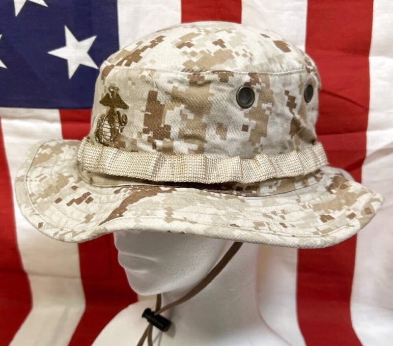 画像2: 米軍実物 デザートマーパットブーニーハット　LARGE (2)