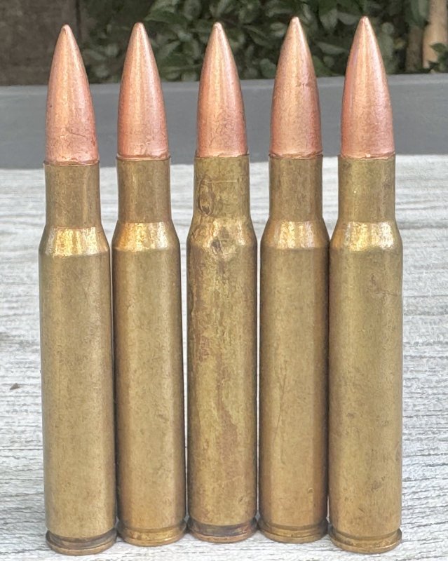 画像1: 米軍実物  7.62mm 30-06  SPRG WINCHESTER 5発 (1)