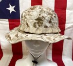 画像1: 米軍実物 デザートマーパットブーニーハット　LARGE (1)