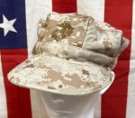 画像1: 米軍実物 USMC　デザートマーパット　CAP　LARGE (1)