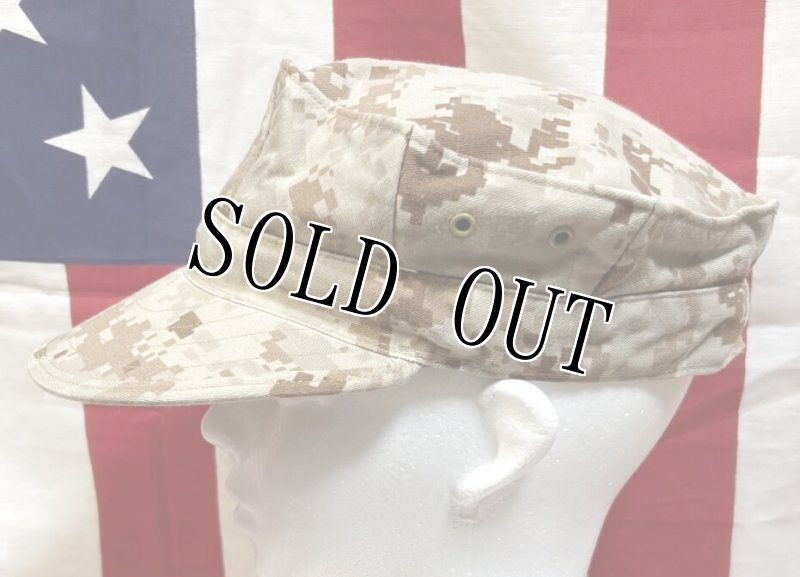 画像3: 米軍実物 USMC　デザートマーパット　CAP　LARGE (3)