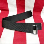 画像1: 米軍実物　BDU　ベルト　ブラック　91cm　 (1)