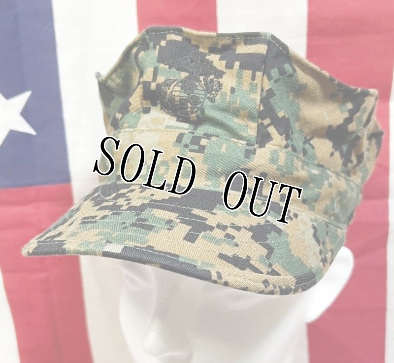 画像1: 米軍実物　USMC　ウッドランドマーパット　CAP　MEDIUM (1)