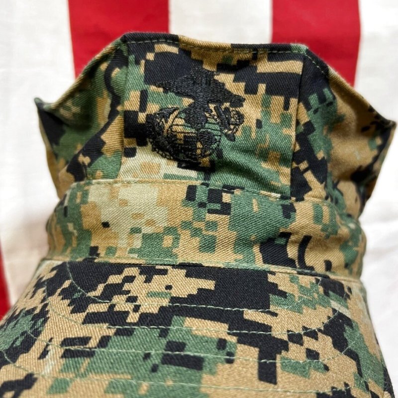 画像2: 米軍実物　USMC　ウッドランドマーパット　CAP　MEDIUM (2)