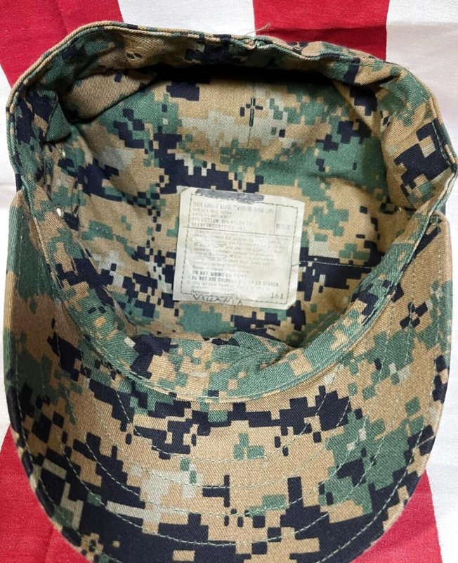 画像5: 米軍実物　USMC　ウッドランドマーパット　CAP　MEDIUM (5)