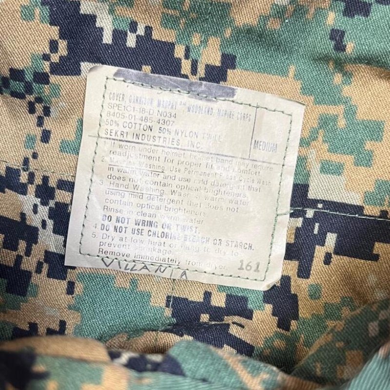 画像6: 米軍実物　USMC　ウッドランドマーパット　CAP　MEDIUM (6)