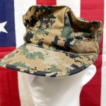 画像1: 米軍実物　USMC　ウッドランドマーパット　CAP　MEDIUM (1)