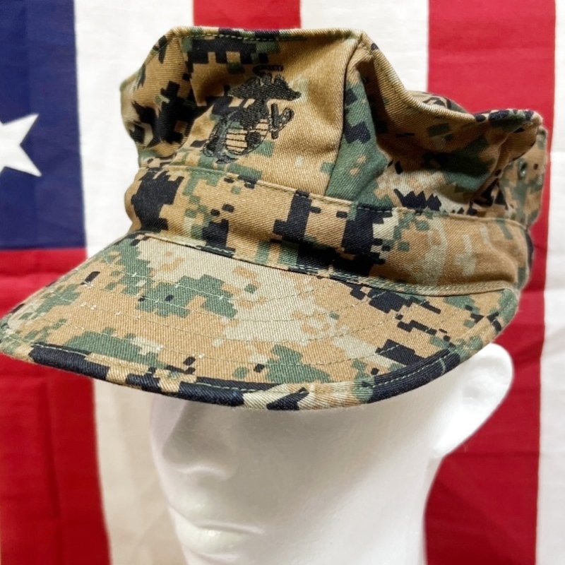 画像1: 米軍実物　USMC　ウッドランドマーパット　CAP　MEDIUM (1)