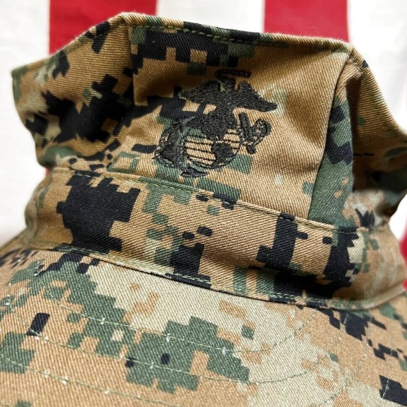 画像2: 米軍実物　USMC　ウッドランドマーパット　CAP　MEDIUM (2)