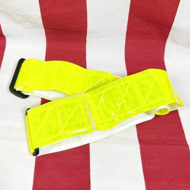 画像1: 米軍実物 反射 リフレクション べルト イエロー (1)