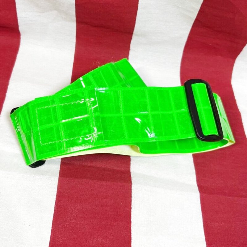 画像1: 米軍実物 反射 リフレクション べルト グリーン (1)