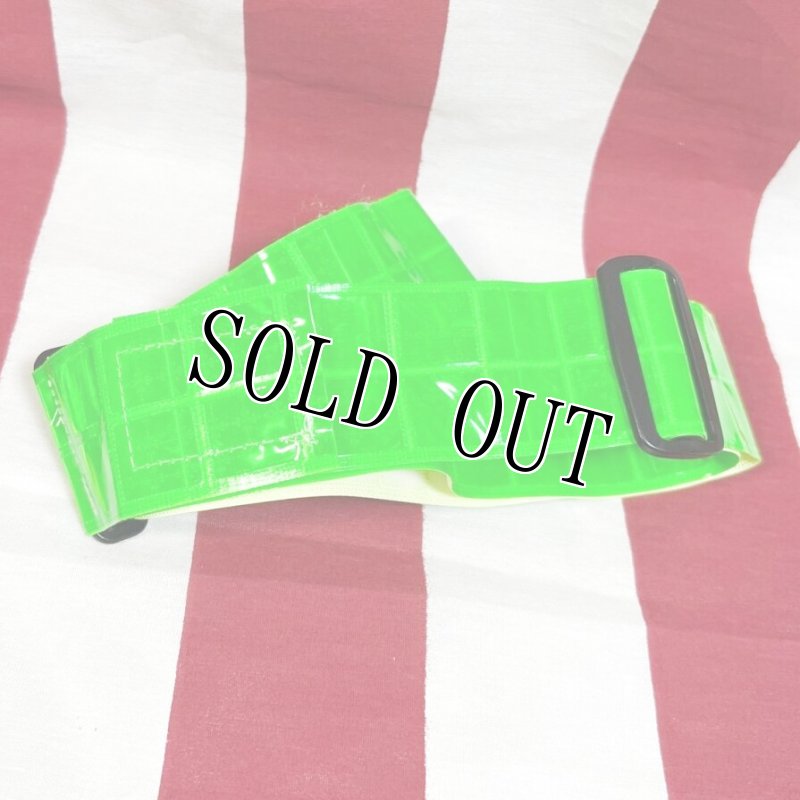 画像1: 米軍実物 反射 リフレクション べルト グリーン (1)