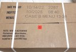 画像2: 米軍実物 2025年10月検【アメリカル】MREレーション非常食/戦闘食 MENU-B (2)